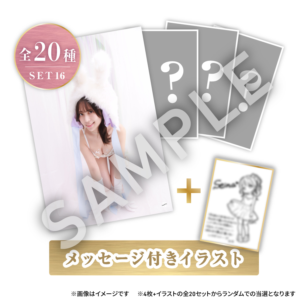 16 デジタル写真4枚+メッセージ付きイラスト