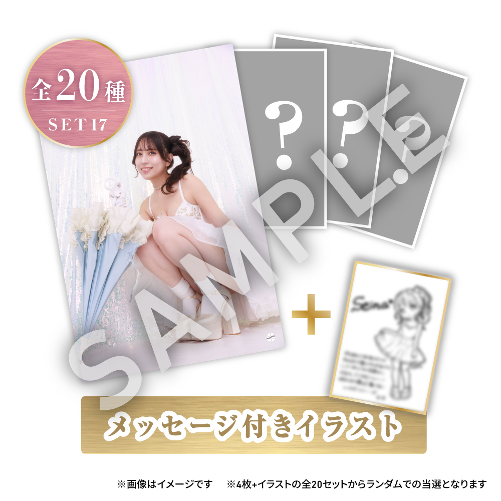 17 デジタル写真4枚+メッセージ付きイラスト